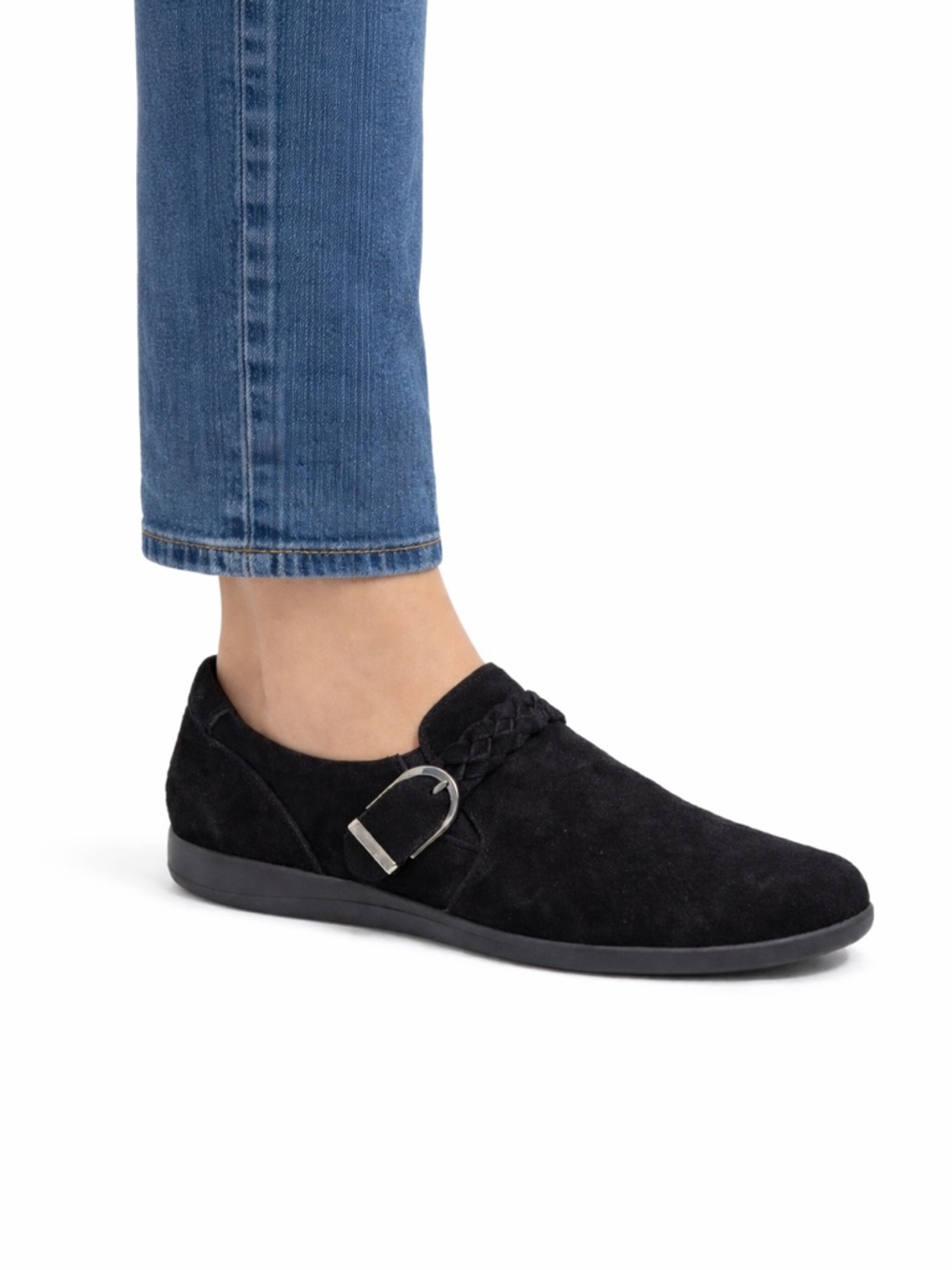 Earth Black Suede Women's Shoes